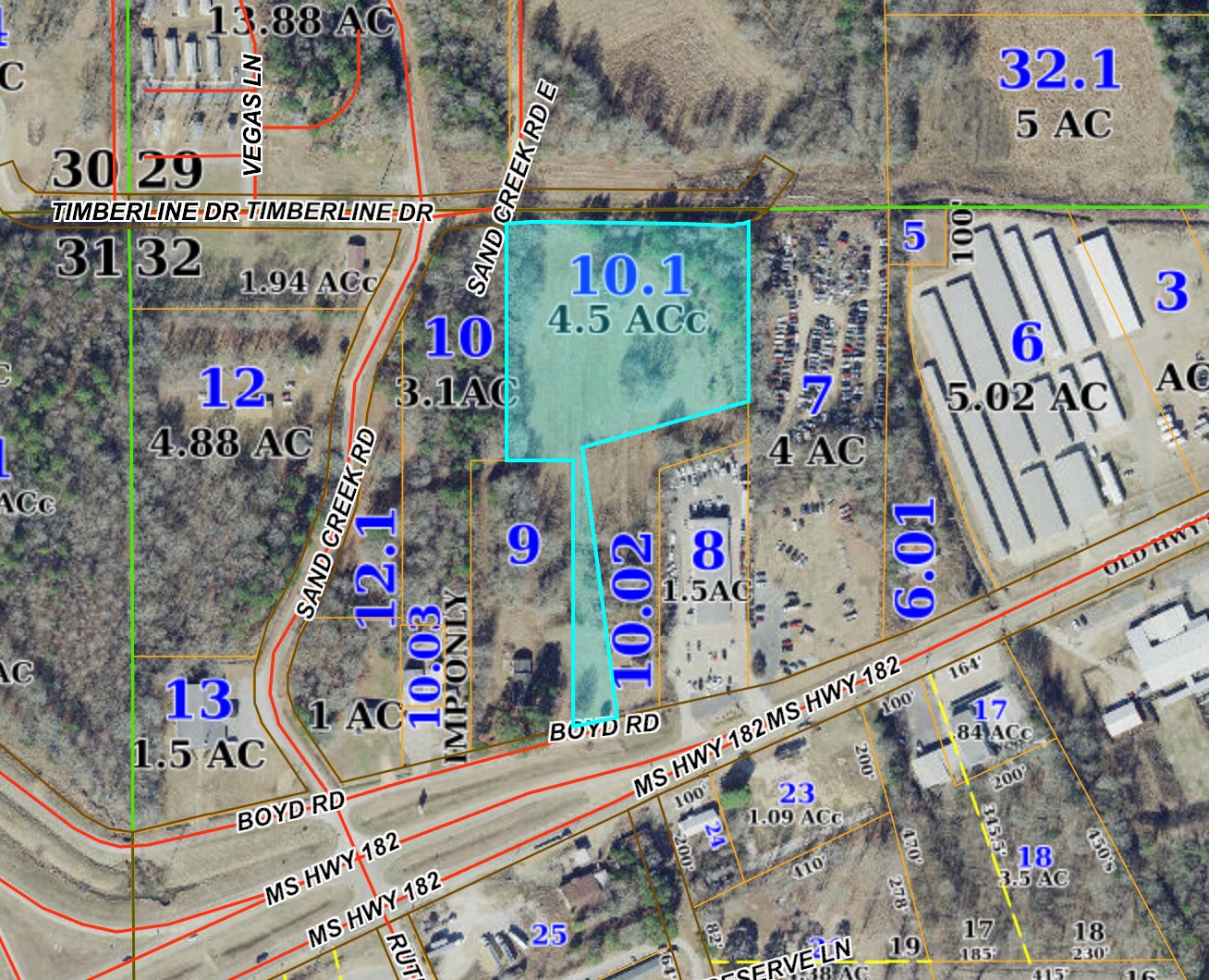 boyd Road, Starkville, MS à vendre Aérien– Image 1 sur 2