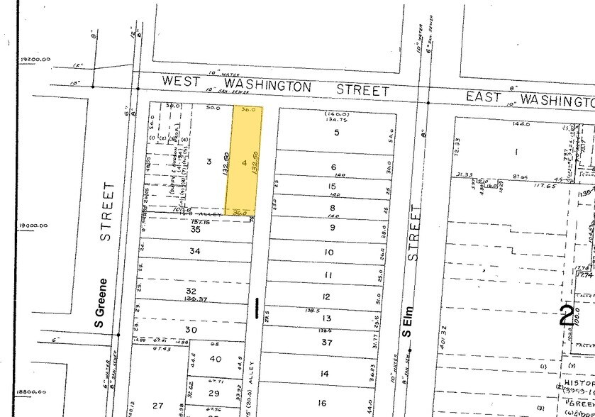 111 W Washington St, Greensboro, NC à vendre - Plan cadastral – Image 2 sur 5