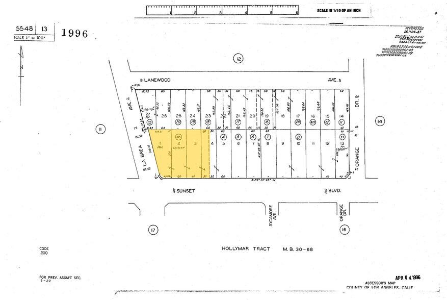 7055-7077 W Sunset Blvd, Los Angeles, CA à louer - Plan cadastral – Image 3 sur 10