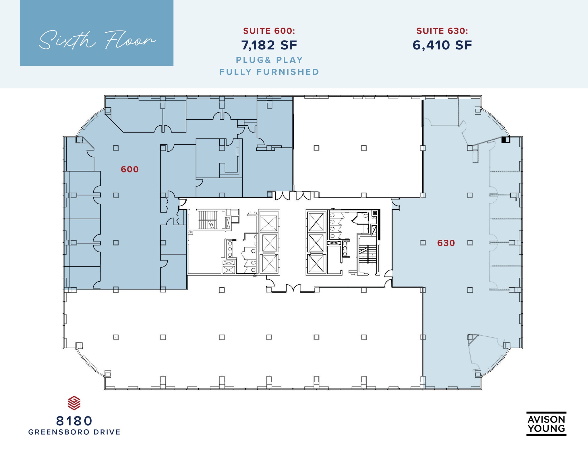 8180-8200 Greensboro Dr, McLean, VA à louer Plan d’étage– Image 1 sur 1