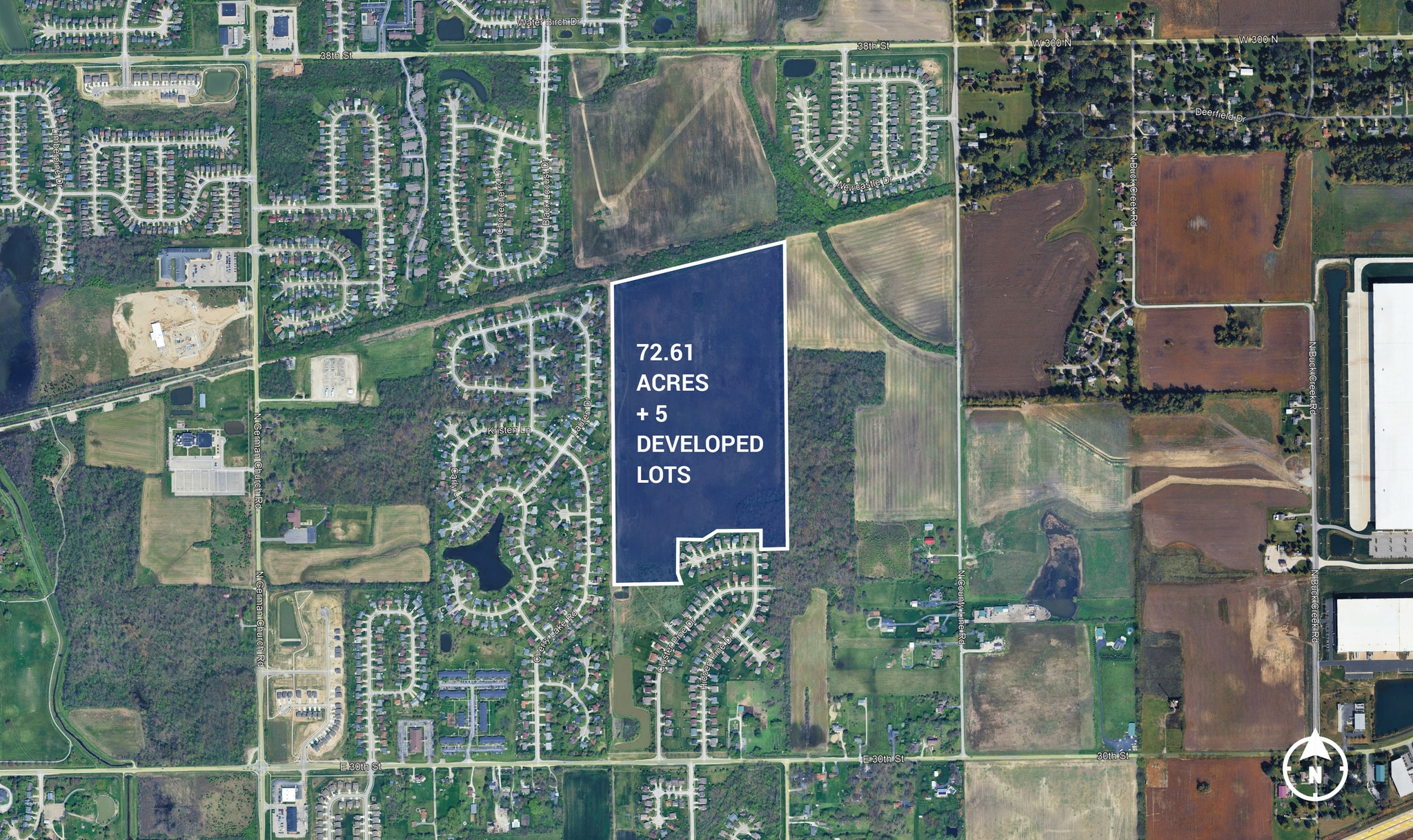3600 Carroll Road, Indianapolis, IN à vendre Aérien– Image 1 sur 3