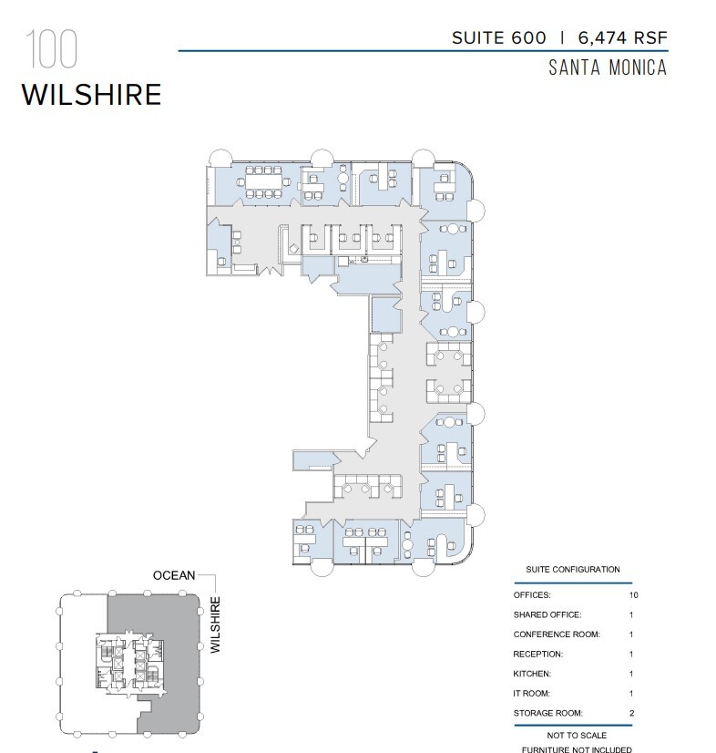 100 Wilshire Blvd, Santa Monica, CA à louer Plan d’étage– Image 1 sur 1