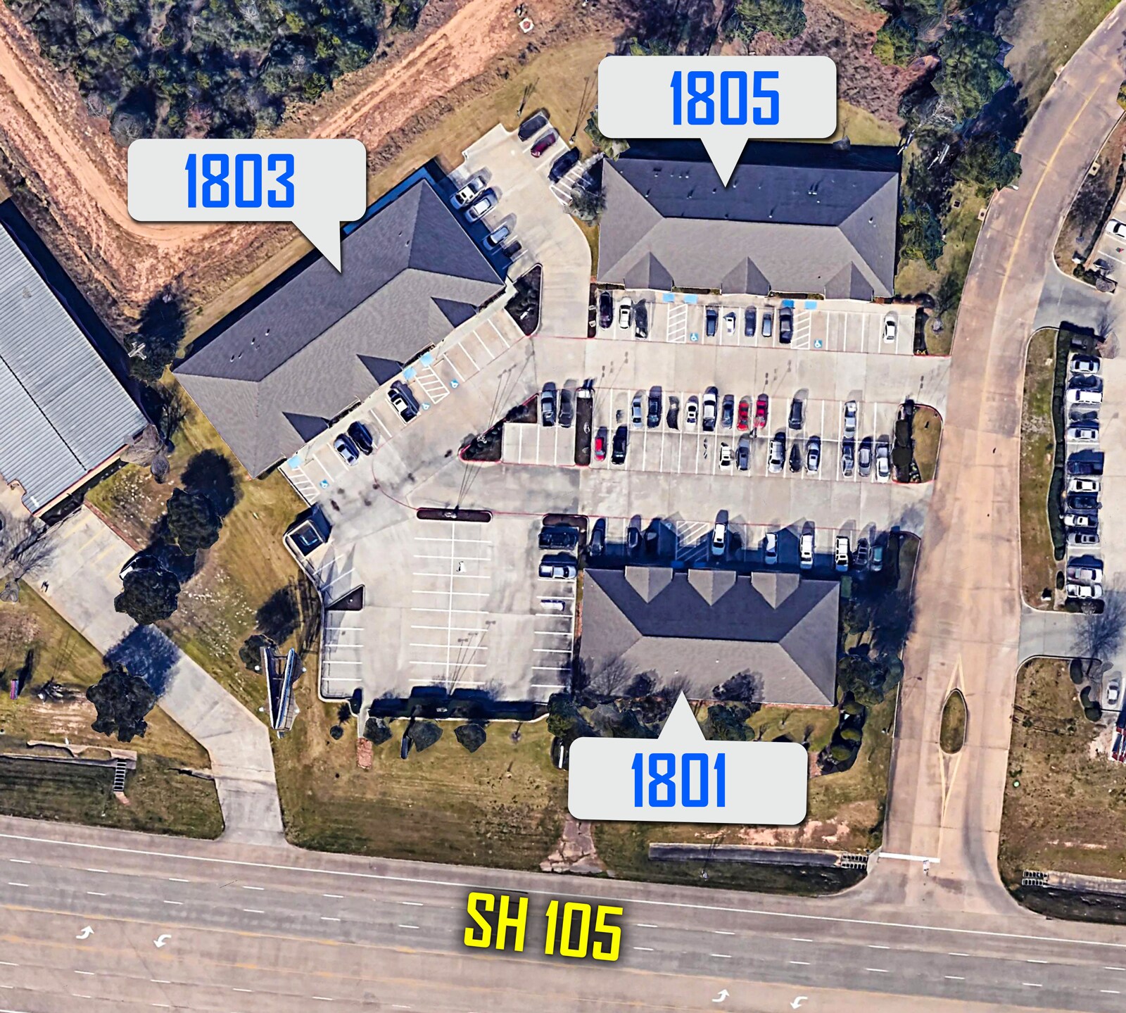 1801 W White Oak Ter, Conroe, TX à louer Plan de site– Image 1 sur 3