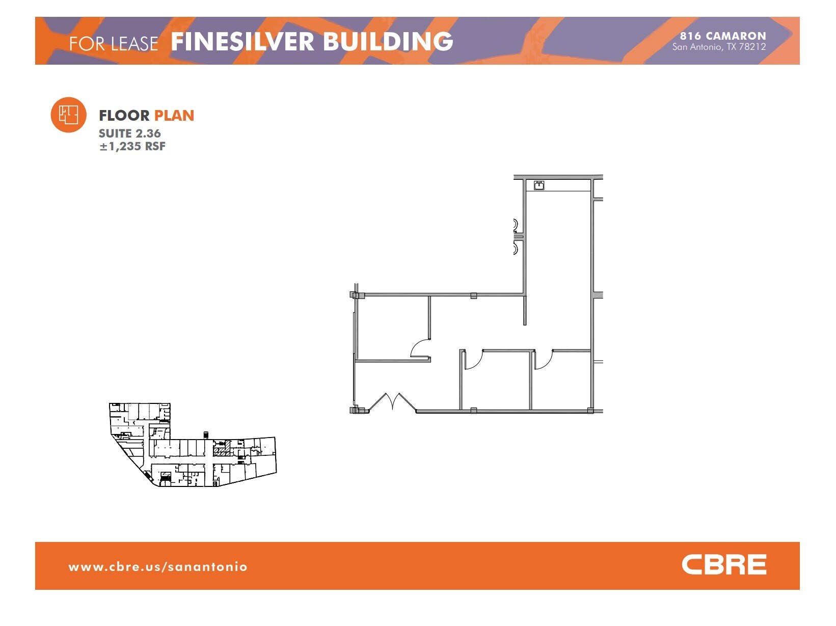 816 Camaron St, San Antonio, TX à louer Plan d’étage– Image 1 sur 1