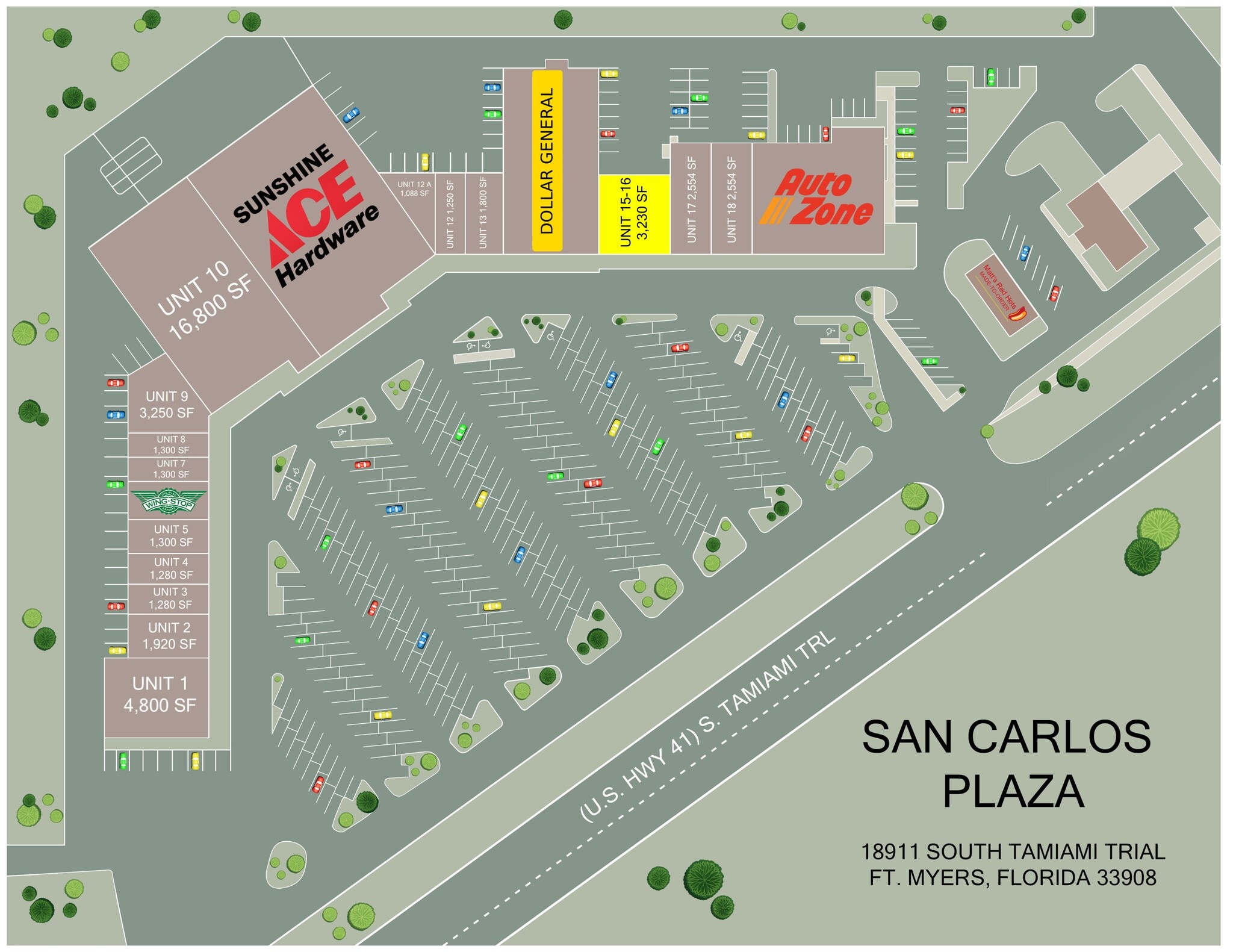 18911 S Tamiami Trl, Fort Myers, FL à louer Plan de site– Image 1 sur 1
