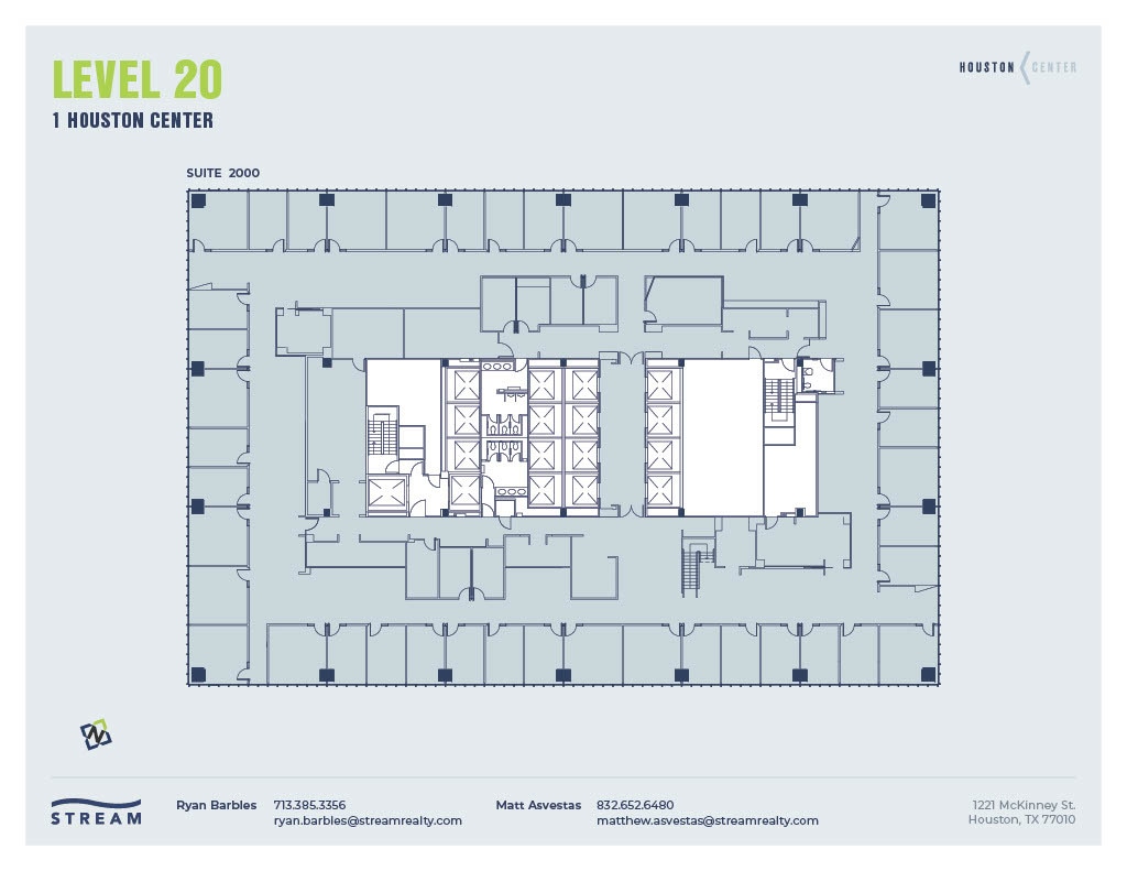 1221 McKinney St, Houston, TX à louer Plan d’étage– Image 1 sur 1
