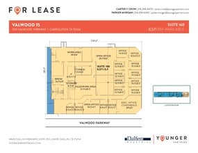 1555 Valwood Pky, Carrollton, TX à louer Plan d’étage– Image 1 sur 1