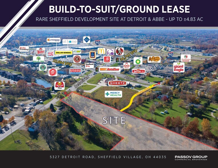 5327 Detroit Rd, Sheffield Village, OH à vendre - Photo principale – Image 1 sur 2
