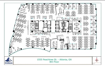 1555 Peachtree St, Atlanta, GA à louer Plan d’étage– Image 1 sur 1