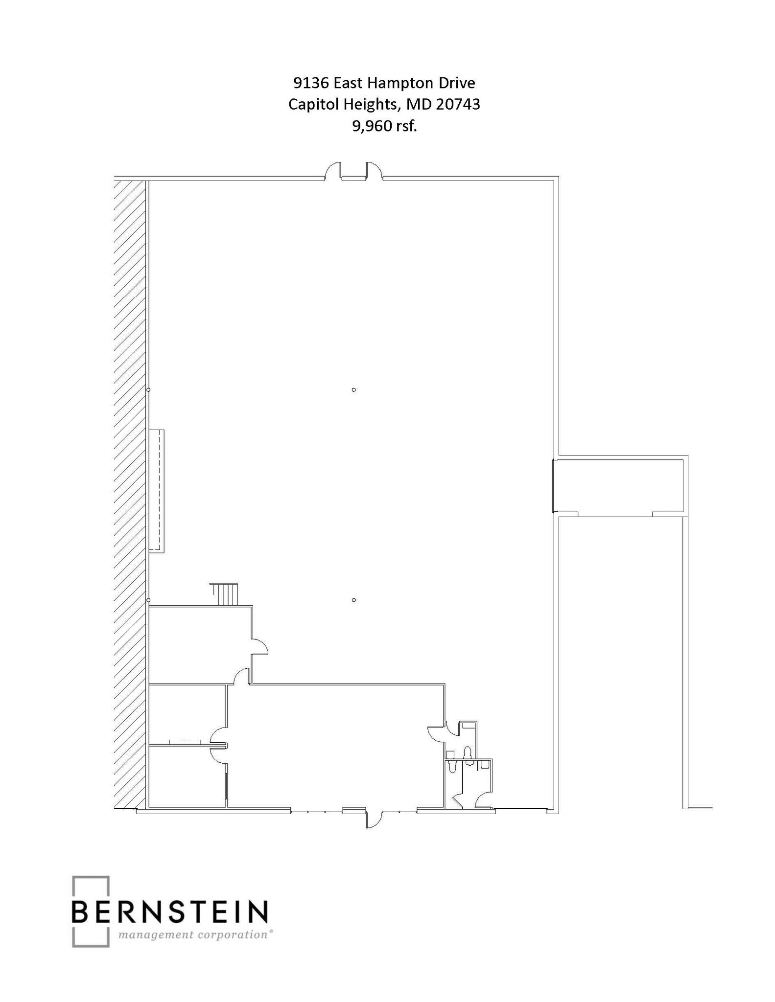 9100-9136 E Hampton Dr, Capitol Heights, MD à louer Plan d’étage– Image 1 sur 1