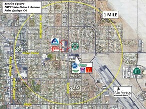 1753 N Sunrise Way, Palm Springs, CA - VUE AÉRIENNE  vue de carte - Image1