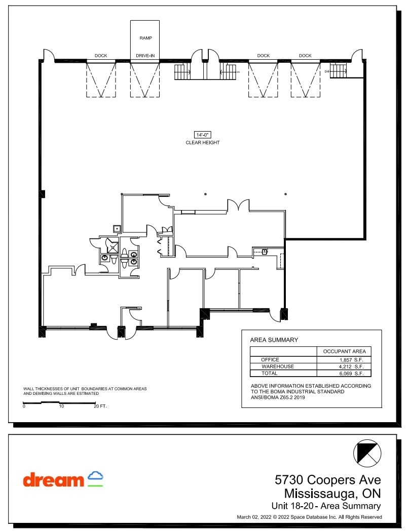 5730 Coopers Ave, Mississauga, ON à louer Plan d’étage– Image 1 sur 1
