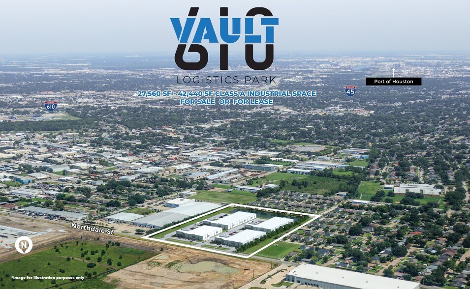 6225 Northdale St, Houston, TX à louer - Aérien – Image 3 sur 5