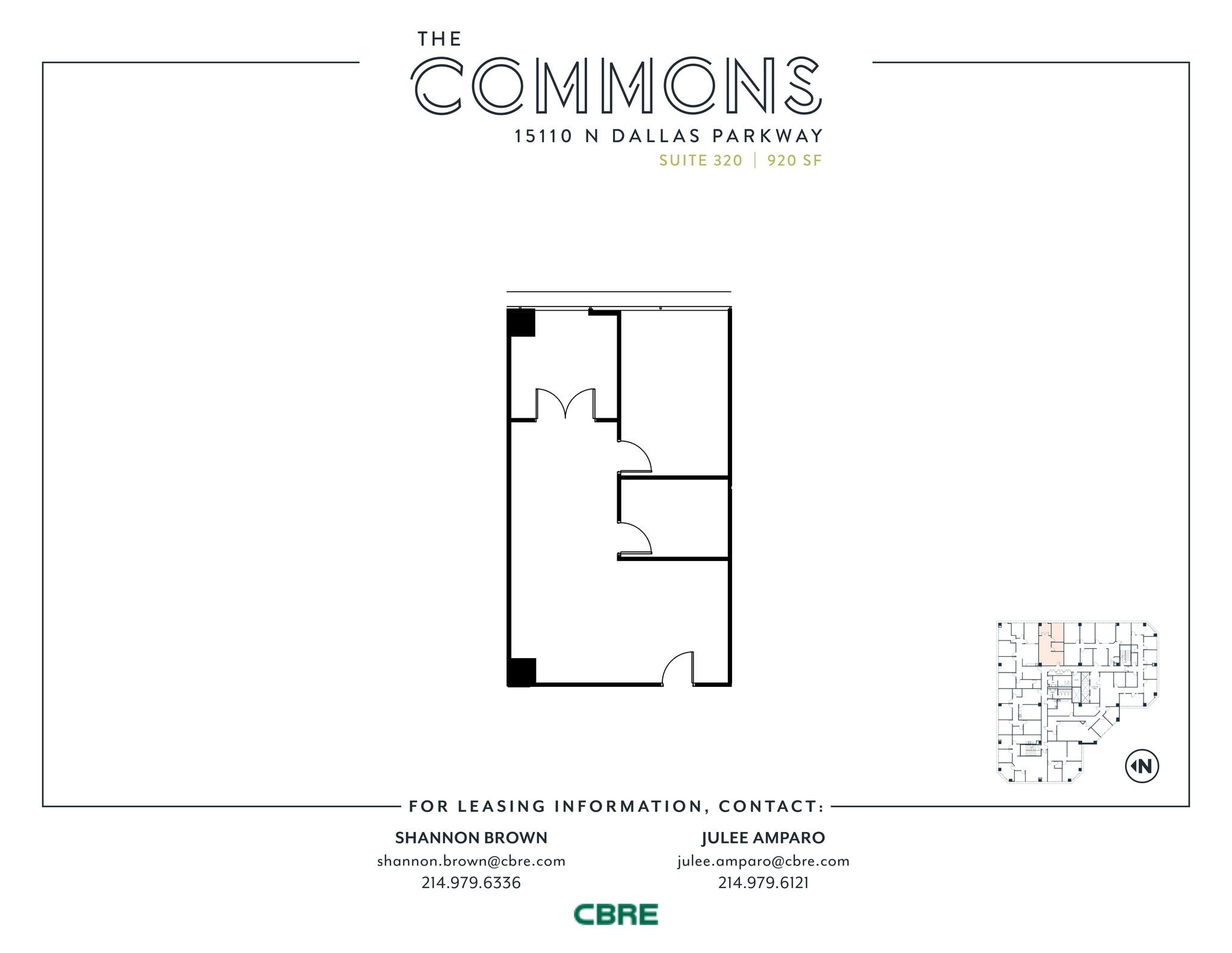 15110 N Dallas Pky, Dallas, TX à vendre Plan d’étage– Image 1 sur 1