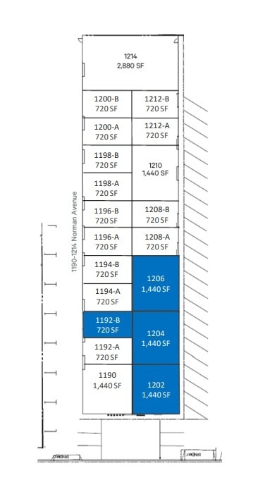 1250 Norman Ave, Santa Clara, CA à louer Plan d’étage– Image 1 sur 1