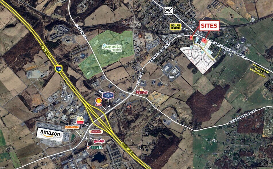 1885 Jefferson Hwy, Fishersville, VA à vendre - Photo de l’immeuble – Image 3 sur 3
