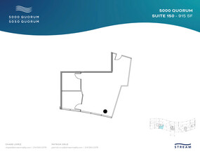 5000 Quorum Dr, Dallas, TX à louer Plan d’étage– Image 1 sur 1