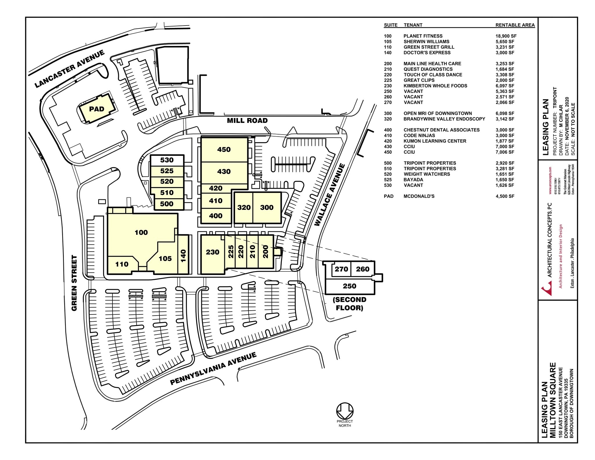 150 E Pennsylvania Ave, Downingtown, PA à louer Plan de site– Image 1 sur 1