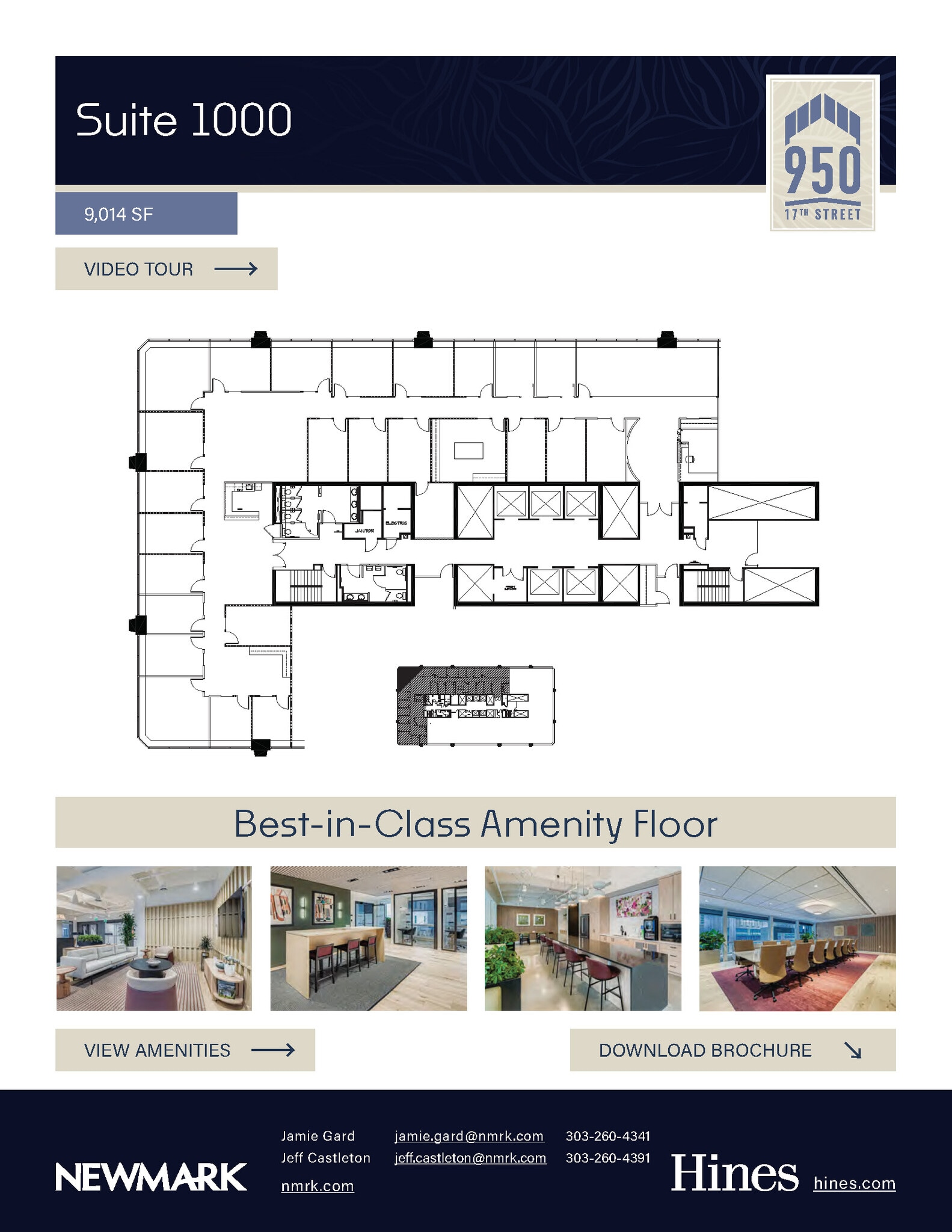 950 17th St, Denver, CO à louer Plan d’étage– Image 1 sur 1