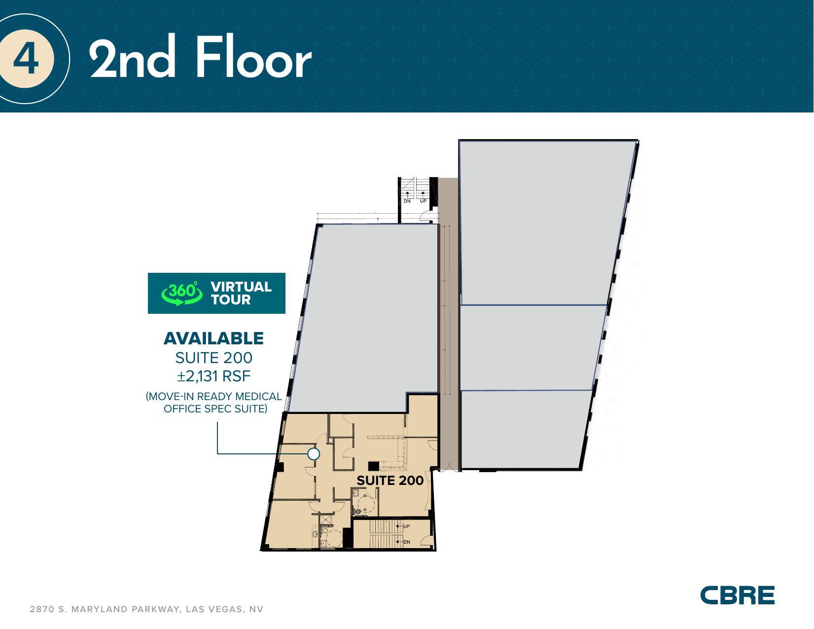 2870 S Maryland Pky, Las Vegas, NV à louer Plan d’étage– Image 1 sur 1