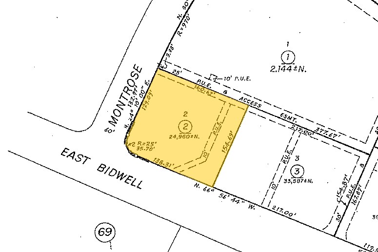 1000 E Bidwell St, Folsom, CA à vendre - Plan cadastral – Image 2 sur 2