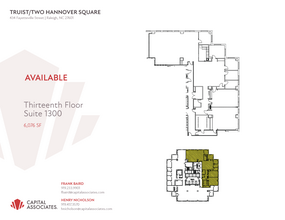 434 Fayetteville St, Raleigh, NC à louer Plan d’étage– Image 1 sur 1