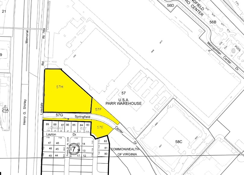 7001 Loisdale Rd, Springfield, VA à louer - Plan cadastral – Image 3 sur 3