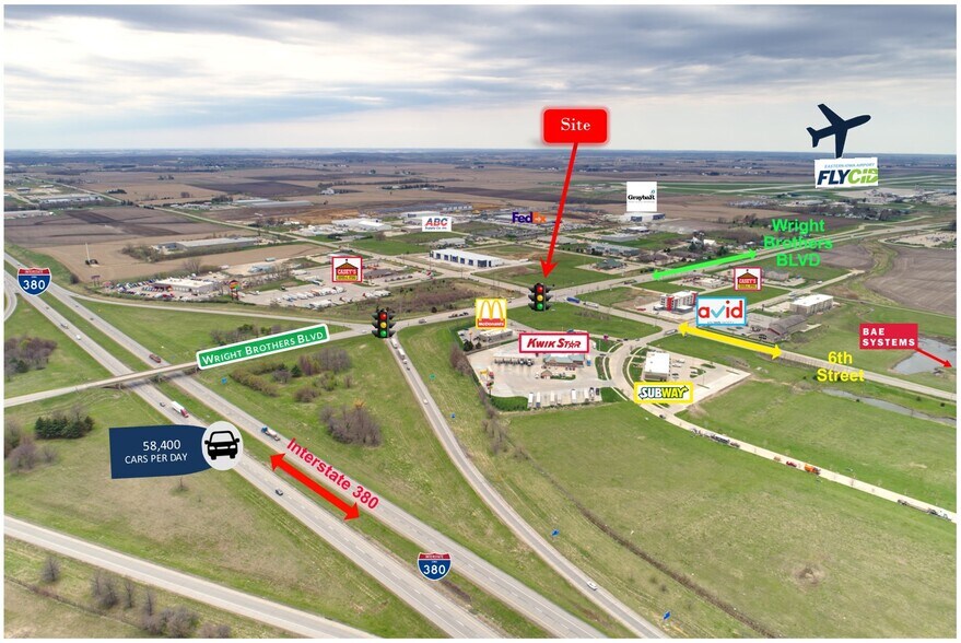 645 Wright Brothers Blvd, Cedar Rapids, IA à louer - Photo de l’immeuble – Image 3 sur 3