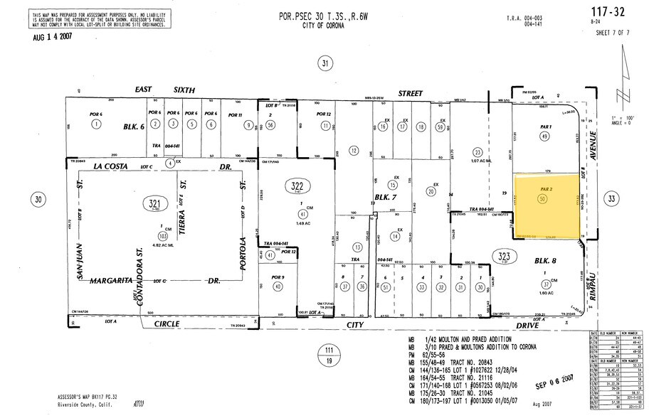 710 Rimpau Ave, Corona, CA à louer - Plan cadastral – Image 2 sur 4