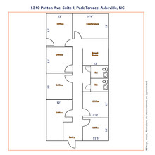 1302 Patton Ave, Asheville, NC à louer Plan d’étage– Image 2 sur 7