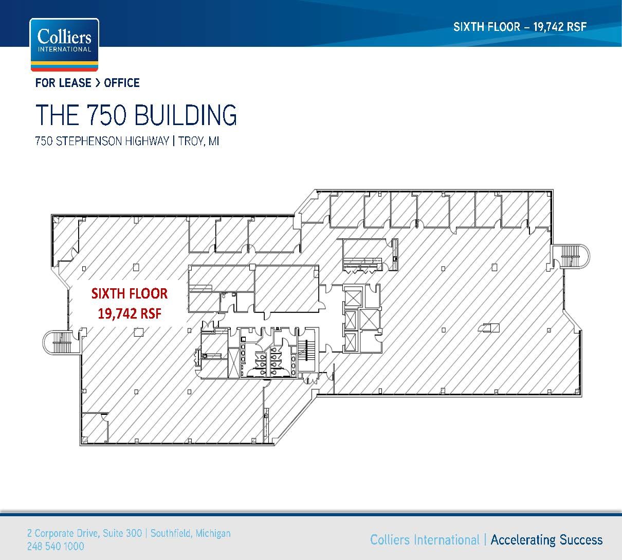 750 Stephenson Hwy, Troy, MI à louer Plan d’étage– Image 1 sur 1