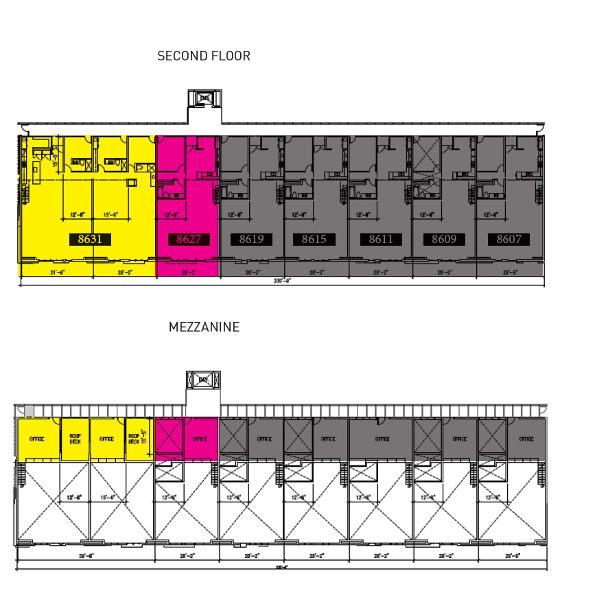 8601-8635 Washington Blvd, Culver City, CA à louer Plan d’étage– Image 1 sur 1
