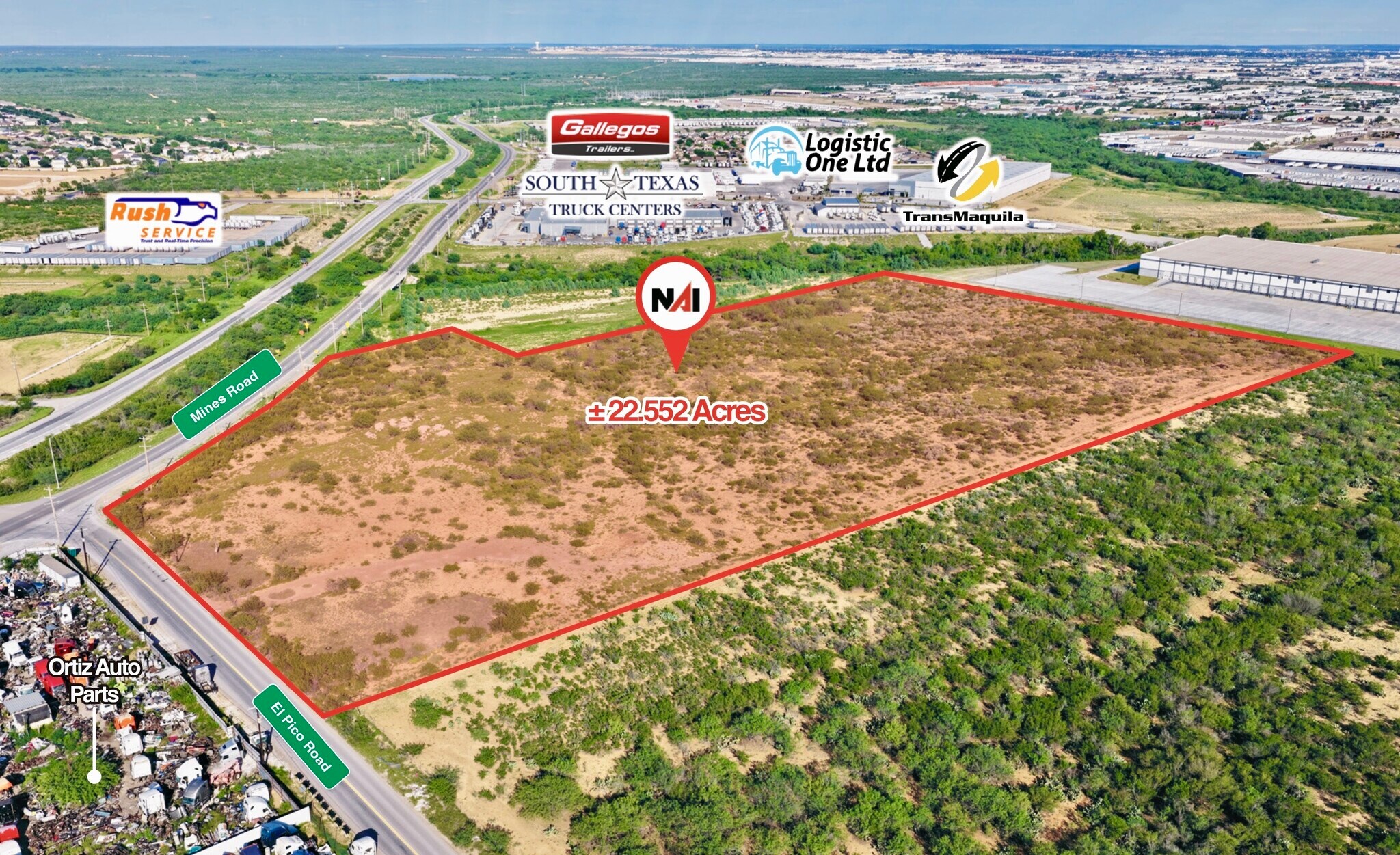 0000 El Pico Rd, Laredo, TX à vendre Aérien– Image 1 sur 11