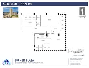 801 Cherry St, Fort Worth, TX à louer Plan d’étage– Image 1 sur 1