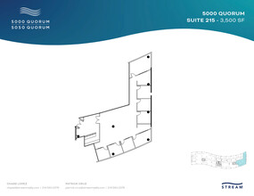 5000 Quorum Dr, Dallas, TX à louer Plan d’étage– Image 1 sur 1