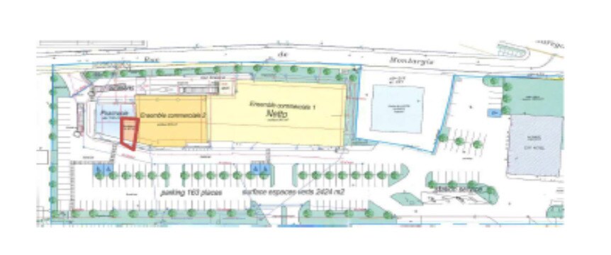 Local commercial dans Nemours à louer - Plan de site – Image 2 sur 2