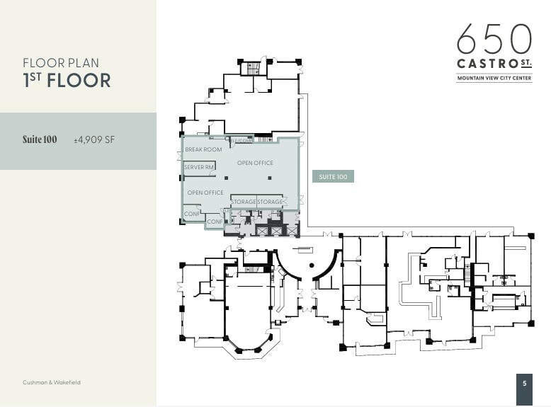 650 Castro St, Mountain View, CA à louer Plan d’étage– Image 1 sur 1