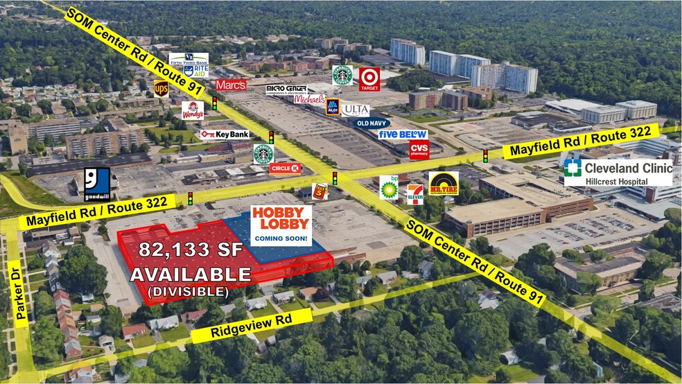 6594 Mayfield Rd, Mayfield Heights, OH à louer - Photo de l’immeuble – Image 3 sur 10