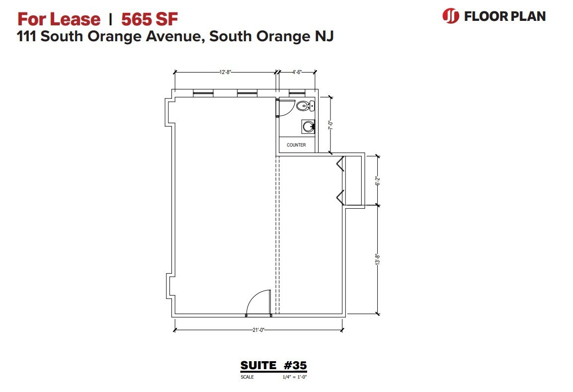 109-113 S Orange Ave, South Orange, NJ à louer Plan d’étage– Image 1 sur 1