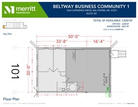 3700 Commerce Dr, Baltimore, MD à louer Plan d’étage– Image 1 sur 1