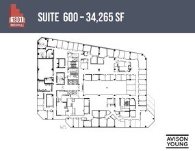 1801 Rockville Pike, Rockville, MD à louer Plan d’étage– Image 1 sur 1