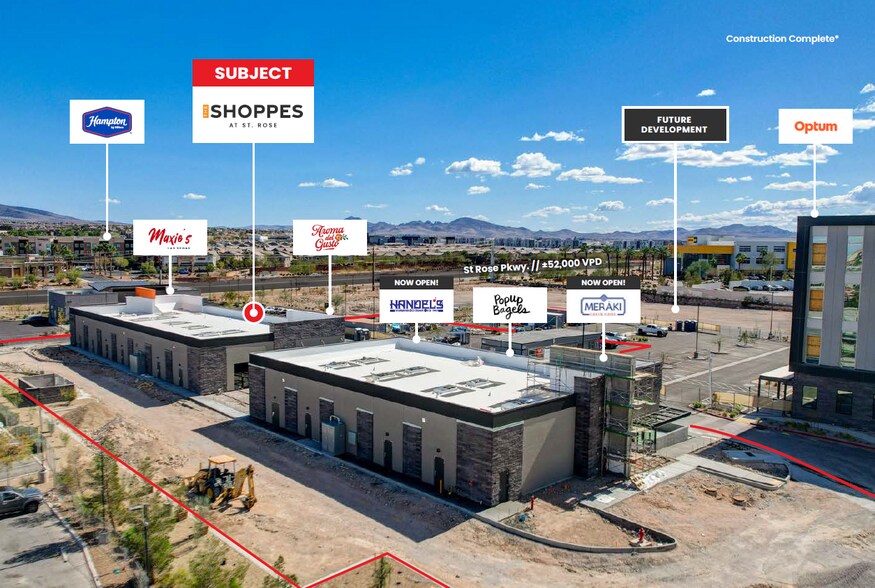 The Shoppes at St. Rose portefeuille de 2 biens à vendre sur LoopNet.fr - Aérien – Image 2 sur 10