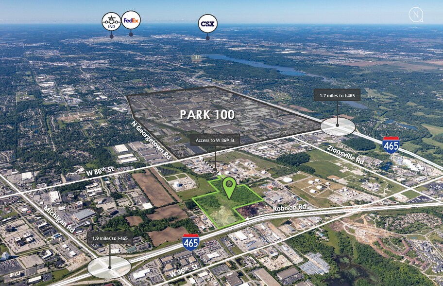 4933 Robison Rd, Indianapolis, IN à louer - Aérien – Image 2 sur 2