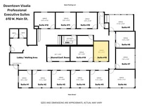 610 W Main St, Visalia, CA à louer Plan d’étage– Image 1 sur 1