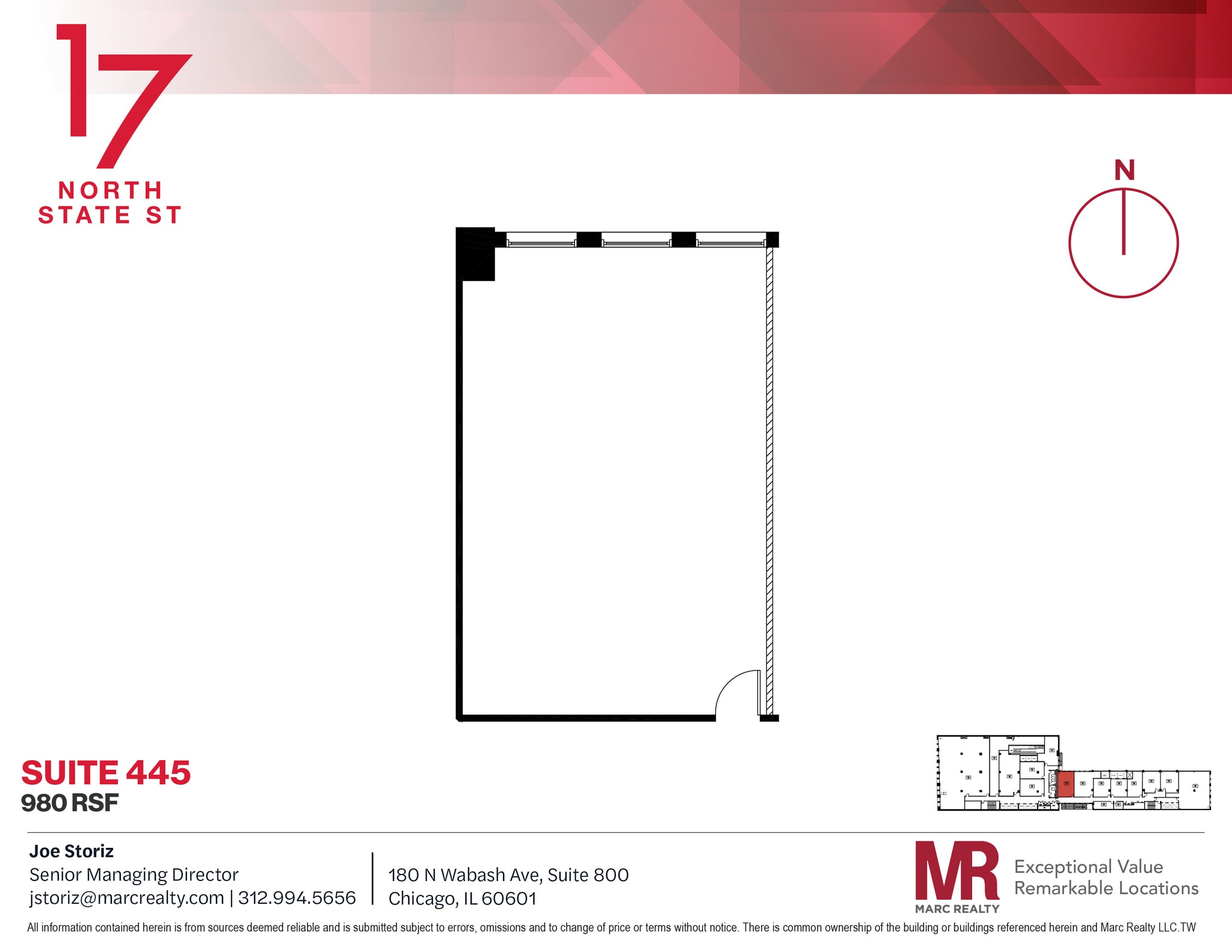 17 N State St, Chicago, IL à louer Plan d’étage– Image 1 sur 3