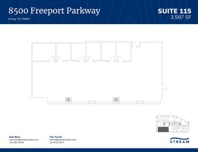 8500 Freeport Pkwy, Irving, TX à louer Plan d’étage– Image 1 sur 1