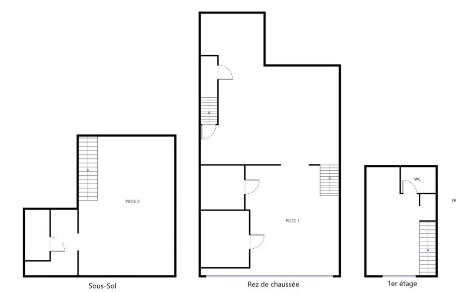 Local commercial dans Paris à vendre - Plan d’étage – Image 2 sur 6