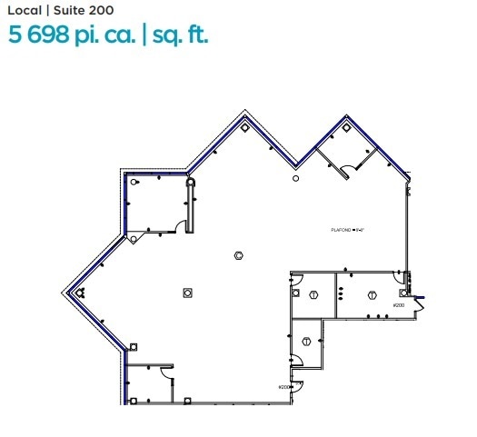 6505 Rte Transcanadienne, Montréal, QC à louer Plan d’étage– Image 1 sur 1