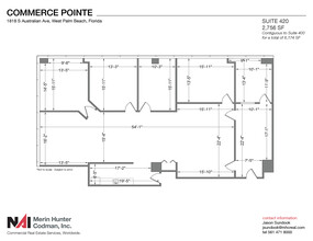 1818 S Australian Ave, West Palm Beach, FL à louer Plan d’étage– Image 2 sur 8