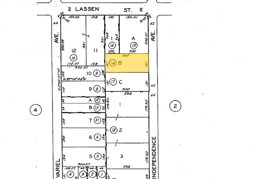 9825-9837 Independence Ave, Chatsworth, CA à louer - Plan cadastral – Image 3 sur 4